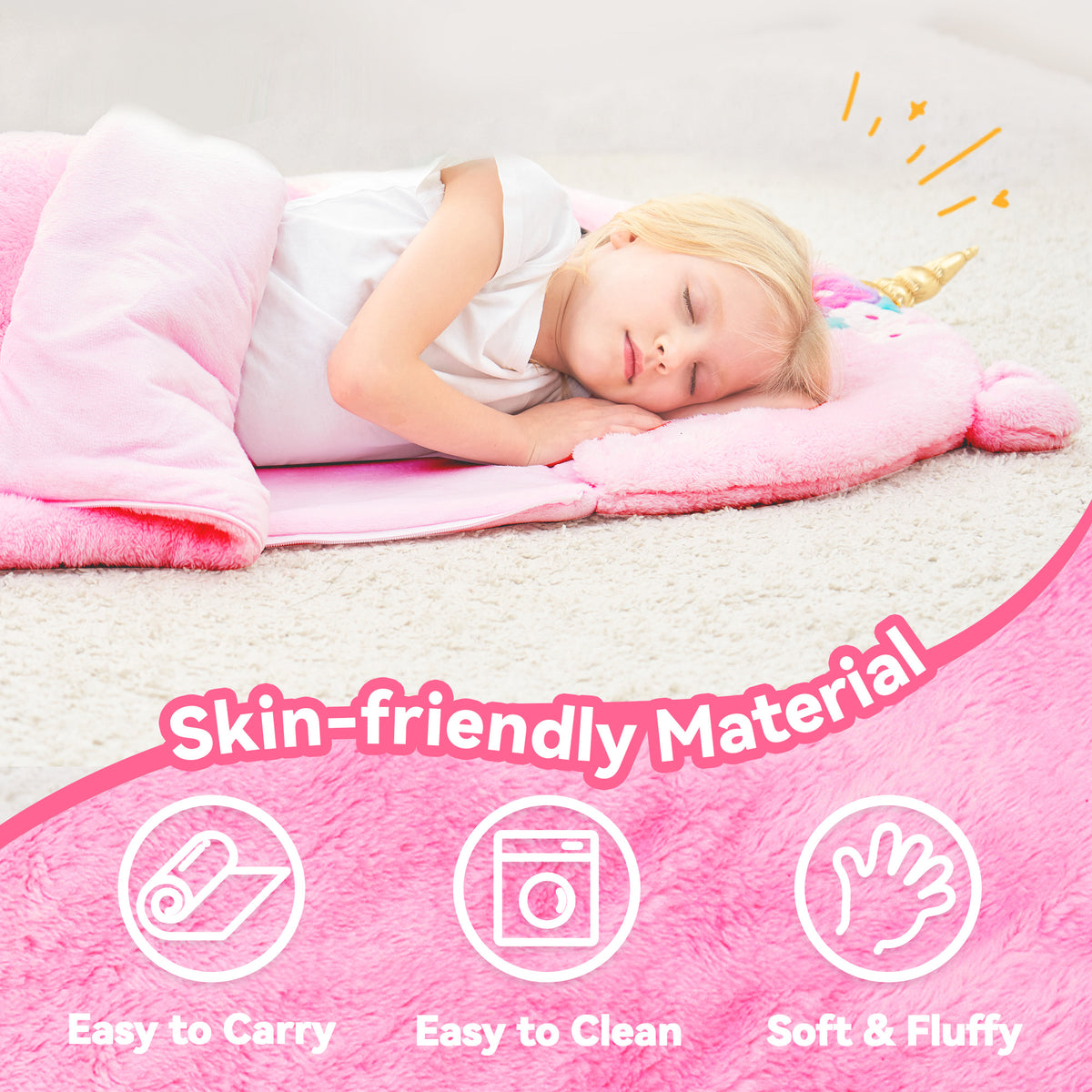 iPlay, iLearn Kids Unicorn Sleeping Bag iPlay iLearn Toys iPlay, iLearn Kids Unicorn Sleeping Bag iPlay iLearn Toys