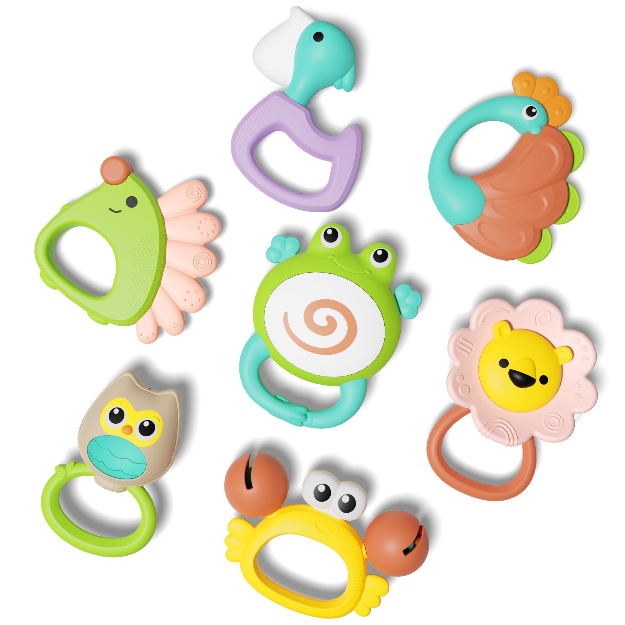 Teether Rattle Toy Baby Teething Rattle Toys – iPlay iLearn Toys