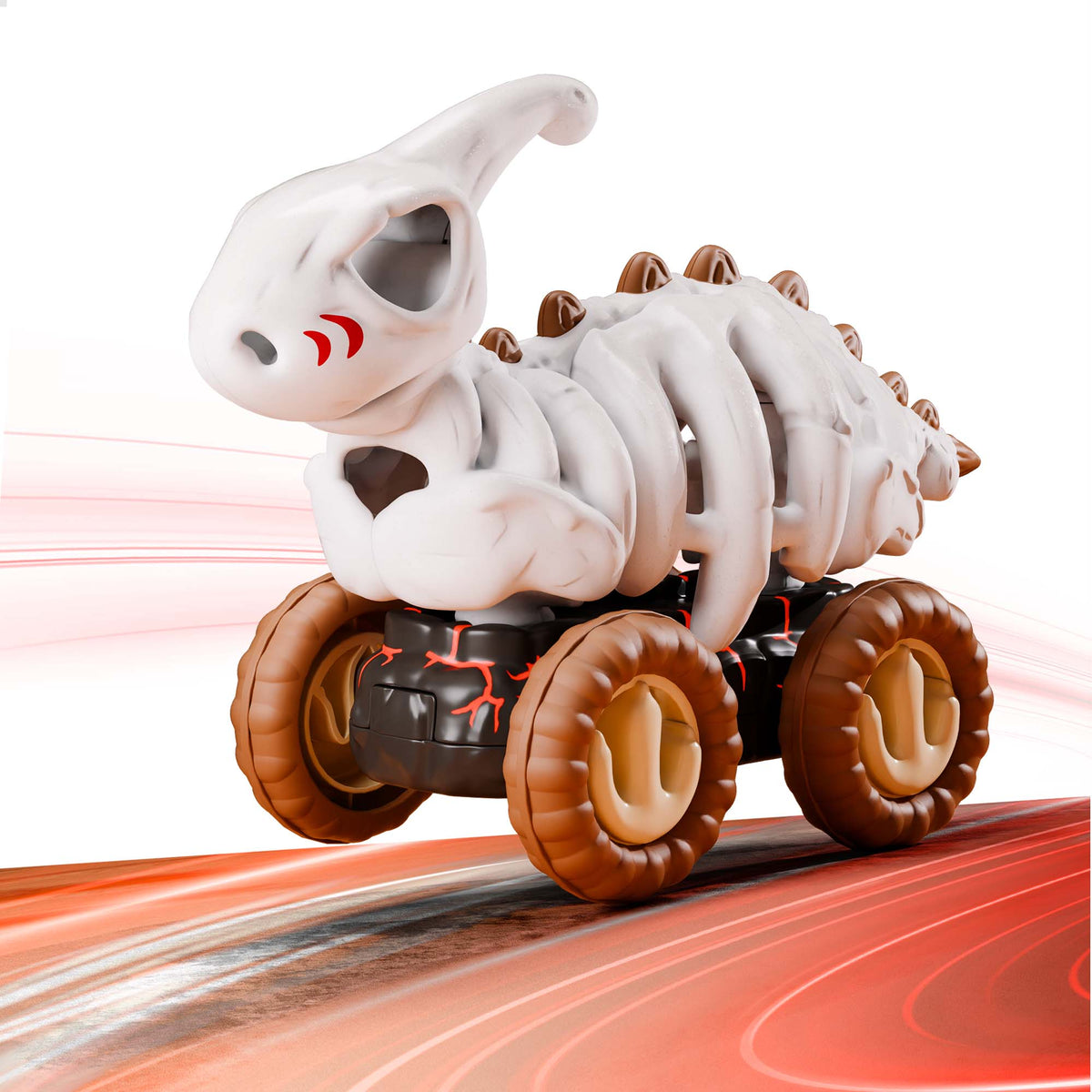 Dinosaur Toy Trucks, Fossil Hadro Truck Toys – iPlay iLearn Toys