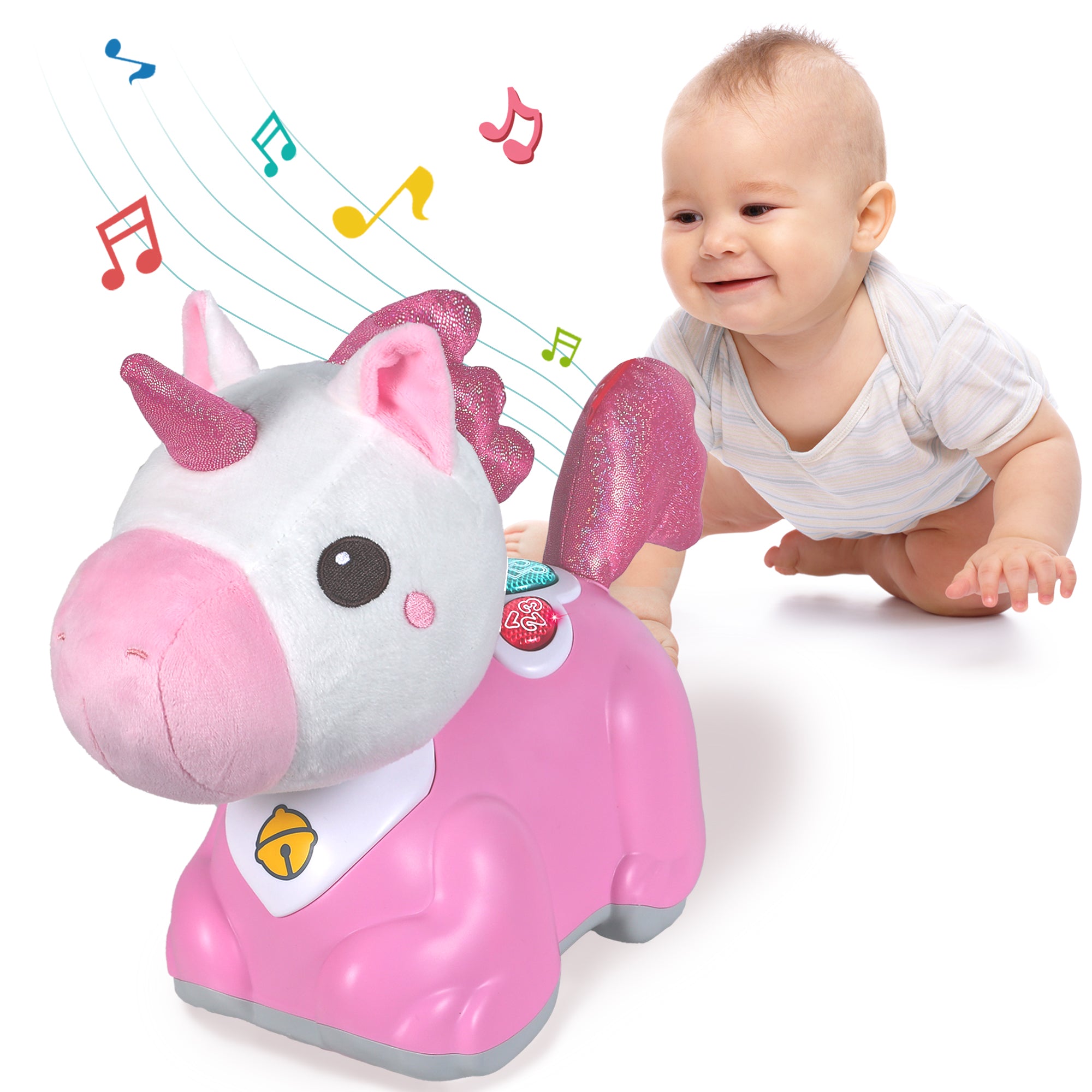 iPlay, iLearn Baby Musical Unicorn Toy - Main Image