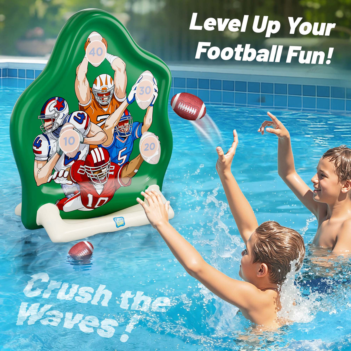 Inflatable Football Toss Target Game – iPlay iLearn Toys