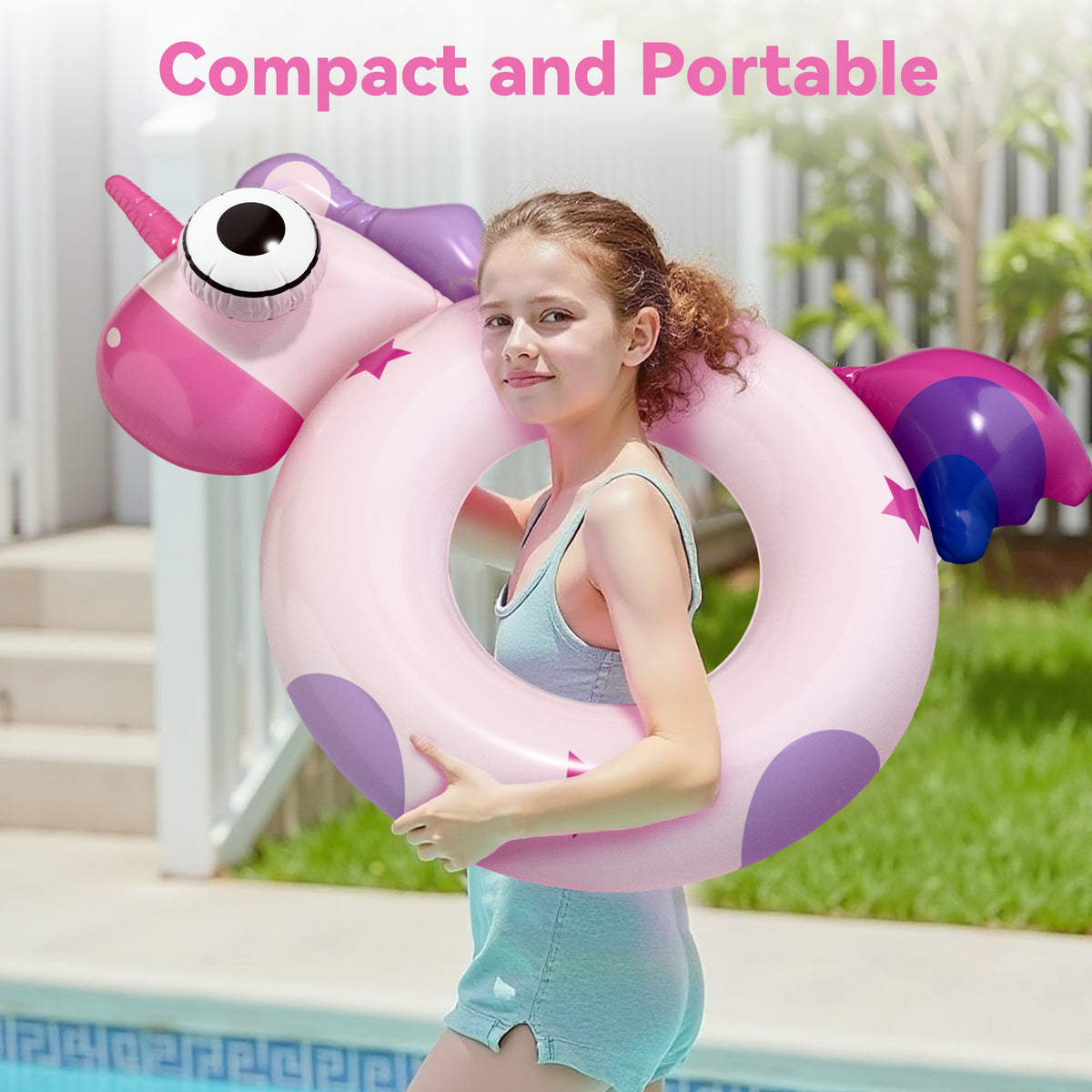 Pool Wave Kids Swim Ring Pool Floats – iPlay iLearn Toys