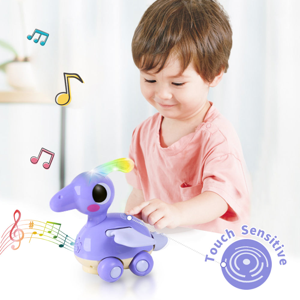 Baby Toddler Dinosaur Music Crawling Toys Moving Toy