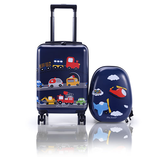 iPlay, iLearn Unicorn Kids Rolling Luggage Set Girls Carry on Suitcase –  iPlay iLearn Toys