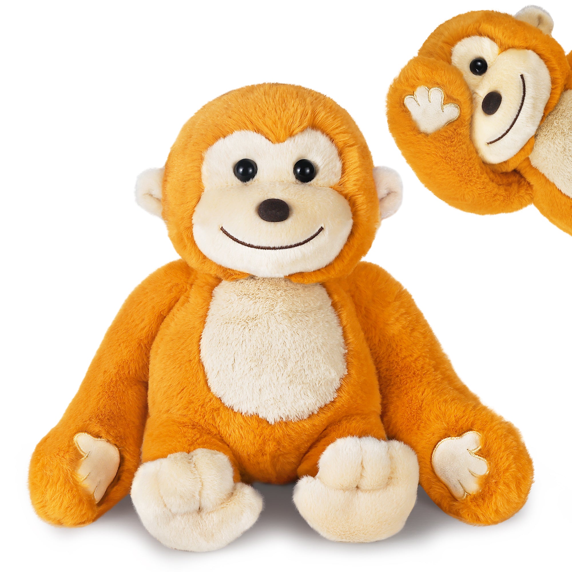 Baby Monkey Stuffed Animals, Infant Soft Hide and Seek Plush Toy