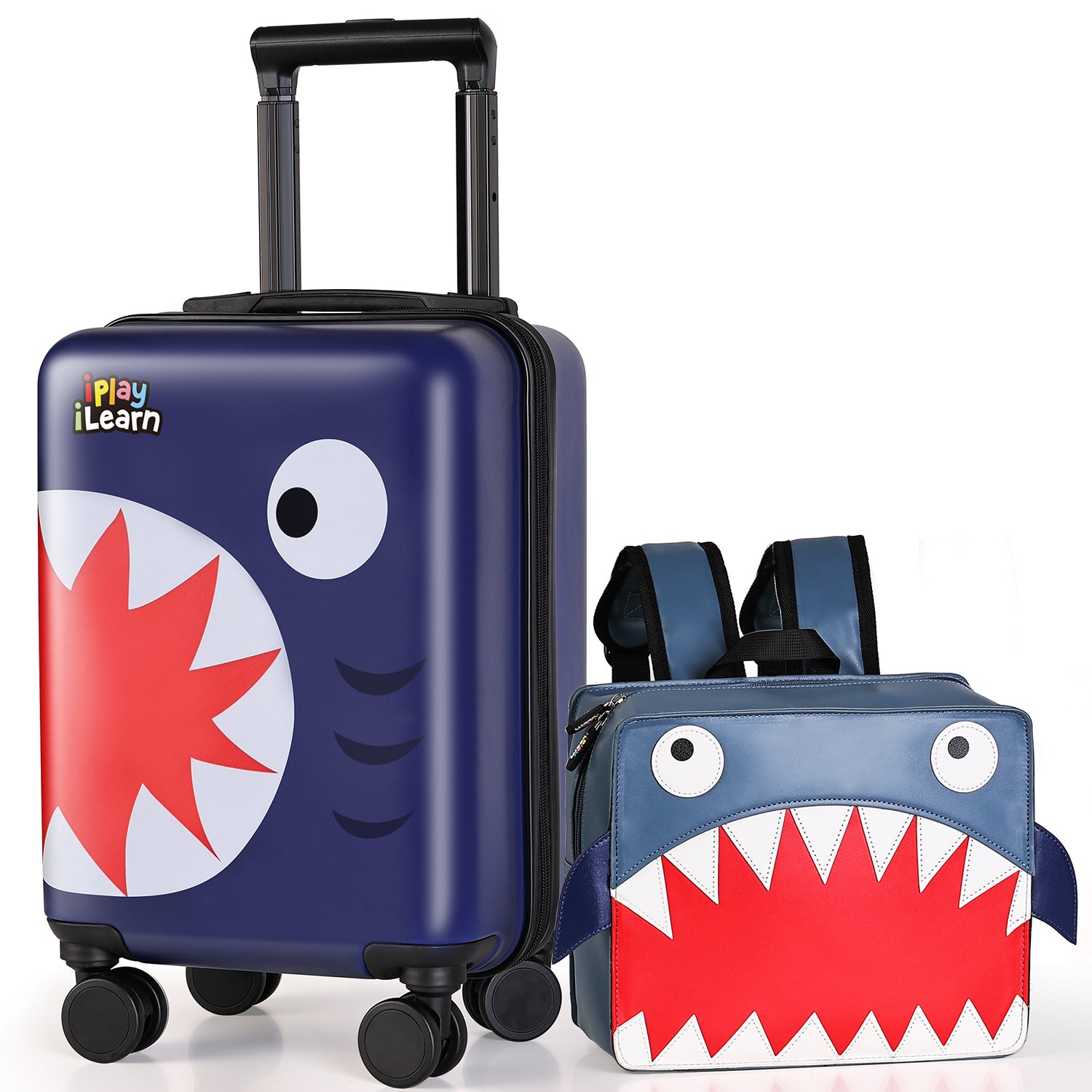 Shark Kids Luggage Set – iPlay iLearn Toys