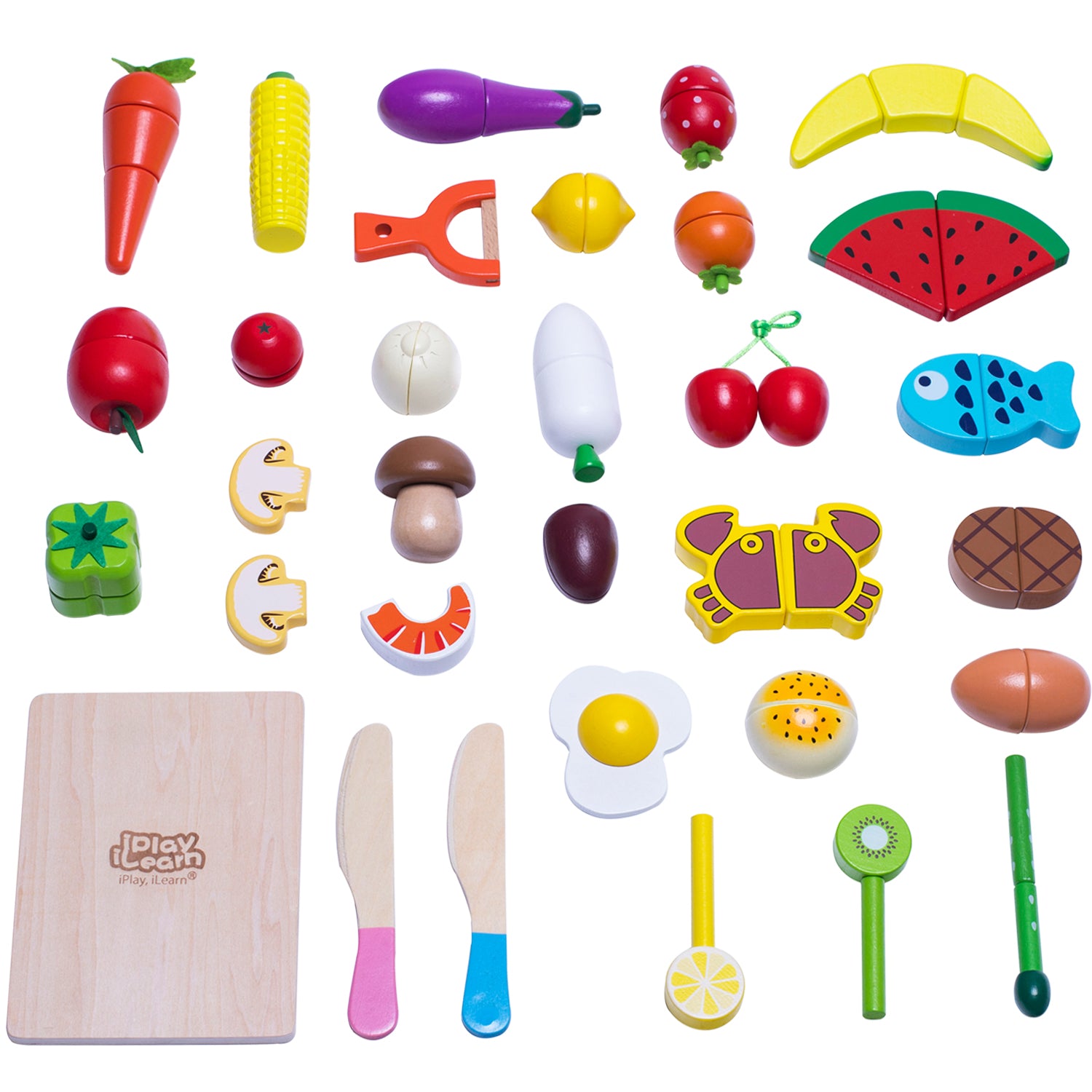 Pretend Fruits And Vegetables Accessories Cutting Play Food  Christmas,Halloween,Thanksgiving Gift