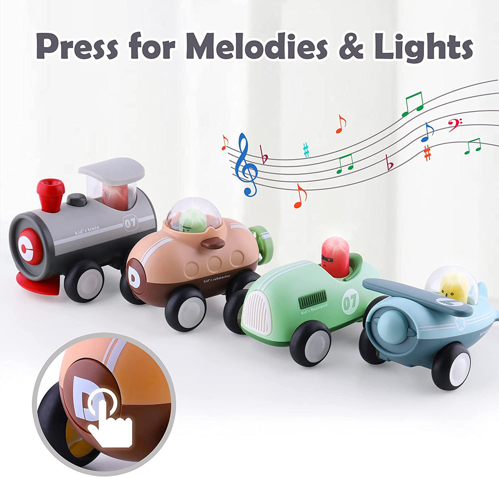 Infant Inertia Vehicles Baby Electronic Friction Powered Vehicle Car Toy Set