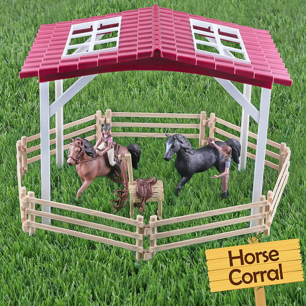 Kids Farm Animal House Toys Barn Farmhouse Playset 