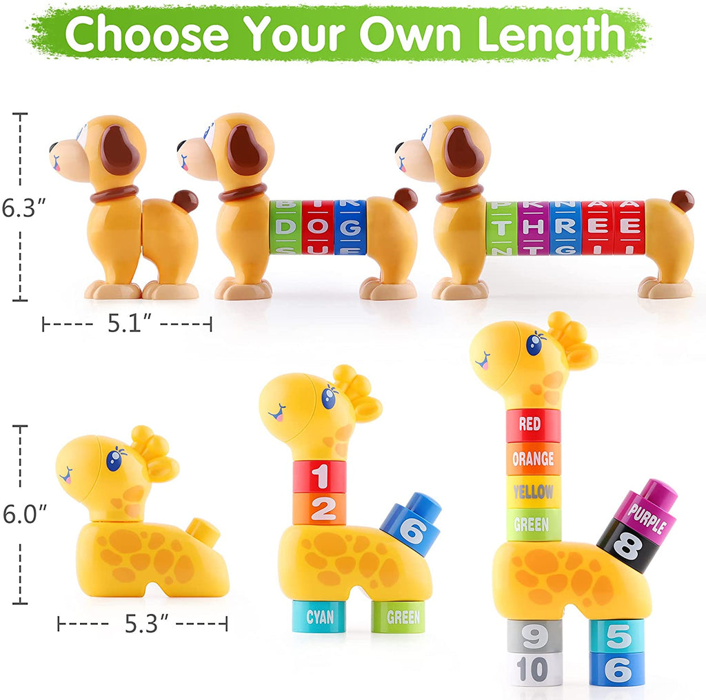 Toddler Alphabet Number Learning Building Block Set